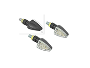 ΦΛΑΣ LED UNIVERSAL (ΣΕΤ) L+R ΛΟΓΧΗ ΜΑΥΡΗ ΒΑΣΗ ΔΙΑΦΑΝΑ