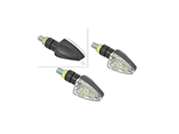 ΦΛΑΣ LED UNIVERSAL (ΣΕΤ) L+R ΛΟΓΧΗ ΜΑΥΡΗ ΒΑΣΗ ΔΙΑΦΑΝΑ