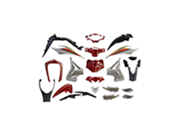 ΚΟΥΣΤΟΥΜΙ ΠΛΑΣΤ.(KIT) WAVE-110i ΚΟΚΚΙΝΟ/ΑΣΗΜΙ
