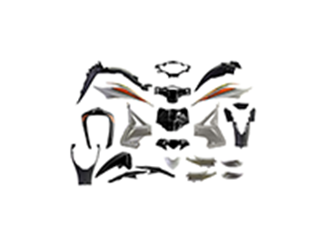 ΚΟΥΣΤΟΥΜΙ ΠΛΑΣΤ.(KIT) WAVE-110i ΜΑΥΡΟ/ΑΣΗΜΙ