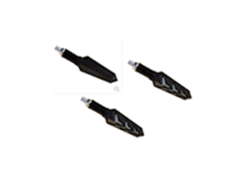 ΦΛΑΣ LED ΜΙΝΙ UNIVERSAL (ΣΕΤ) L+R TTN-204 ΜΑΥΡΟ-ΦΙΜΕ TITAN