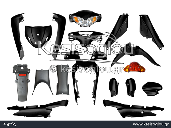 ΚΟΥΣΤΟΥΜΙ ΠΛΑΣΤ.(KIT) FORTUNE/CHEETAH-110 ΜΑΥΡΟ