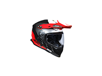 ΚΡΑΝΟΣ JUST1 FF J34 PRO OUTERSPACE XL WHITE/FLUO RED/BLACK MATT