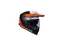 ΚΡΑΝΟΣ JUST1 FF J34 PRO OUTERSPACE XL WHITE/FLUO ORANGE/BLACK MATT