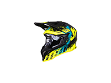 ΚΡΑΝΟΣ JUST1 OFF J-39 STORM L BLUE/FLUO YELLOW/BLACK MATT