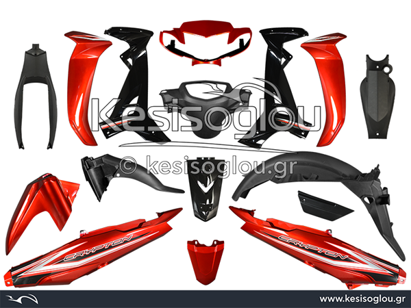 ΚΟΥΣΤΟΥΜΙ ΠΛΑΣΤ.(KIT) CRYPTON (T110C) ΚΟΚΚΙΝΟ/ΜΑΥΡΟ
