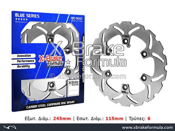 ΔΙΣΚΟΠΛΑΚΑ YA08R-W/YA47R-W (TDM900/ΧΤ660X) ΠΙΣΩ X-BRAKE