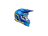 ΚΡΑΝΟΣ JUST1 OFF J-39 POSEIDON XL FLUO YELLOW BLUE GLOSS