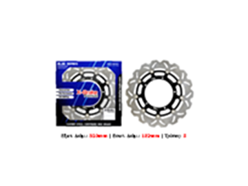 ΔΙΣΚΟΠΛΑΚΑ STX71F-FLO-W (FAZER 1000 06-12) ΠΛΕΥΣΤΗ ΕΜΠΡΟΣ X-BRAKE