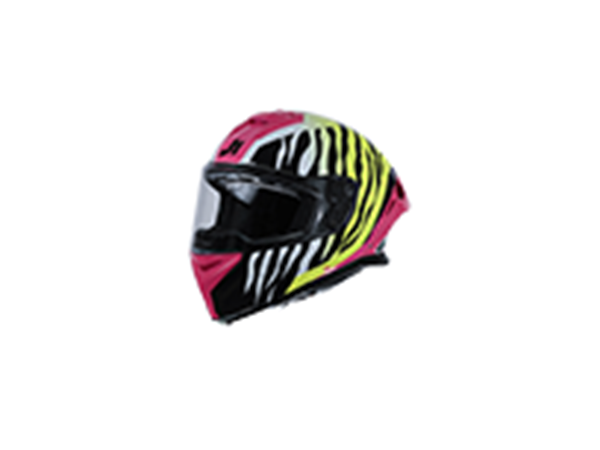 ΚΡΑΝΟΣ JUST1 FF J-STR TIGER L PINK/YELLOW/BLACK GLOSS