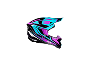 ΚΡΑΝΟΣ JUST1 OFF J-40 SPEED M PURPLE/BLUE/BLACK GLOSS