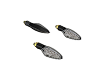 ΦΛΑΣ LED UNIVERSAL (ΣΕΤ) L+R MOTO ΜΑΥΡΗ ΒΑΣΗ ΔΙΑΦΑΝΑ