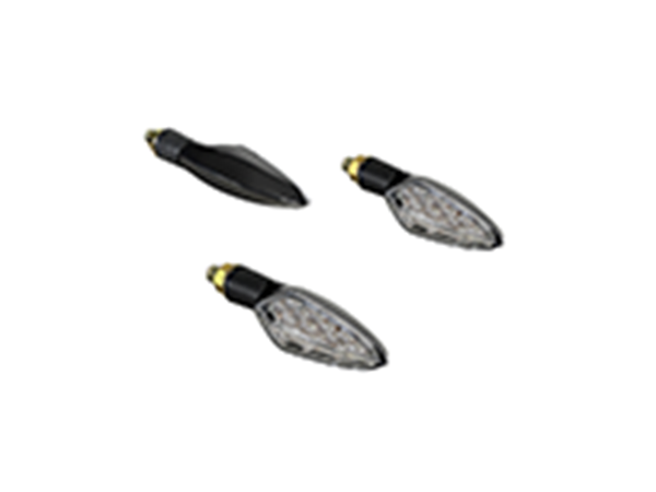 ΦΛΑΣ LED UNIVERSAL (ΣΕΤ) L+R MOTO ΜΑΥΡΗ ΒΑΣΗ ΔΙΑΦΑΝΑ