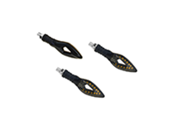 ΦΛΑΣ LED ΜΙΝΙ UNIVERSAL (ΣΕΤ) L+R TTN-200 ΜΑΥΡΟ-ΦΙΜΕ TITAN