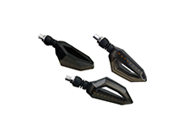 ΦΛΑΣ LED ΜΙΝΙ UNIVERSAL (ΣΕΤ) L+R TTN-201 ΜΑΥΡΟ-ΦΙΜΕ TITAN