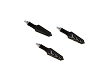 ΦΛΑΣ LED ΜΙΝΙ UNIVERSAL (ΣΕΤ) L+R TTN-204 ΜΑΥΡΟ-ΦΙΜΕ TITAN