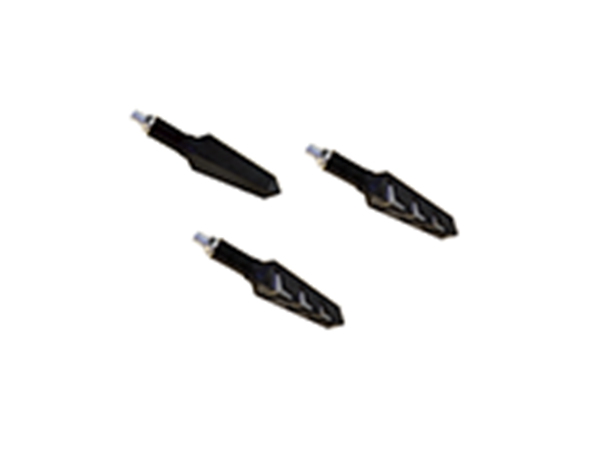 ΦΛΑΣ LED ΜΙΝΙ UNIVERSAL (ΣΕΤ) L+R TTN-204 ΜΑΥΡΟ-ΦΙΜΕ TITAN