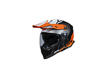 ΚΡΑΝΟΣ JUST1 FF J34 PRO OUTERSPACE XL WHITE/FLUO ORANGE/BLACK MATT