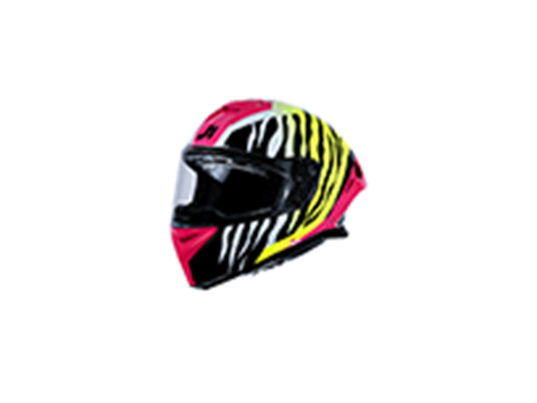 ΚΡΑΝΟΣ JUST1 FF J-STR TIGER M PINK/YELLOW/BLACK GLOSS