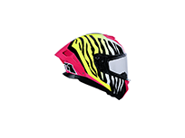 ΚΡΑΝΟΣ JUST1 FF J-STR TIGER XL PINK/YELLOW/BLACK GLOSS