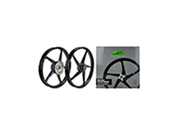 ΤΡΟΧΟΙ ΣΕΤ AJI RACING STRIKE CRYPTON-X (T135) ΜΑΥΡΟΙ