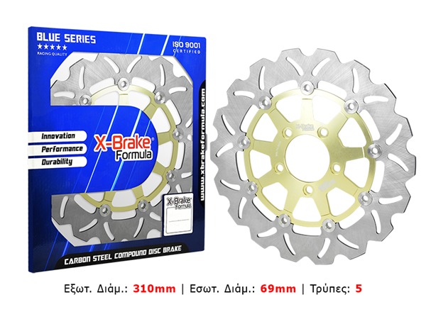 ΔΙΣΚΟΠΛΑΚΑ STX68F-FLO-W (V-STROM 04-06) ΠΛΕΥΣΤΗ ΕΜΠΡΟΣ X-BRAKE